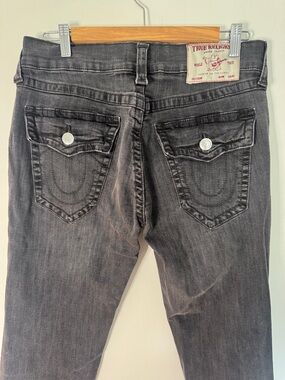 True Religion Dark Gray relaxed skinny Jeans